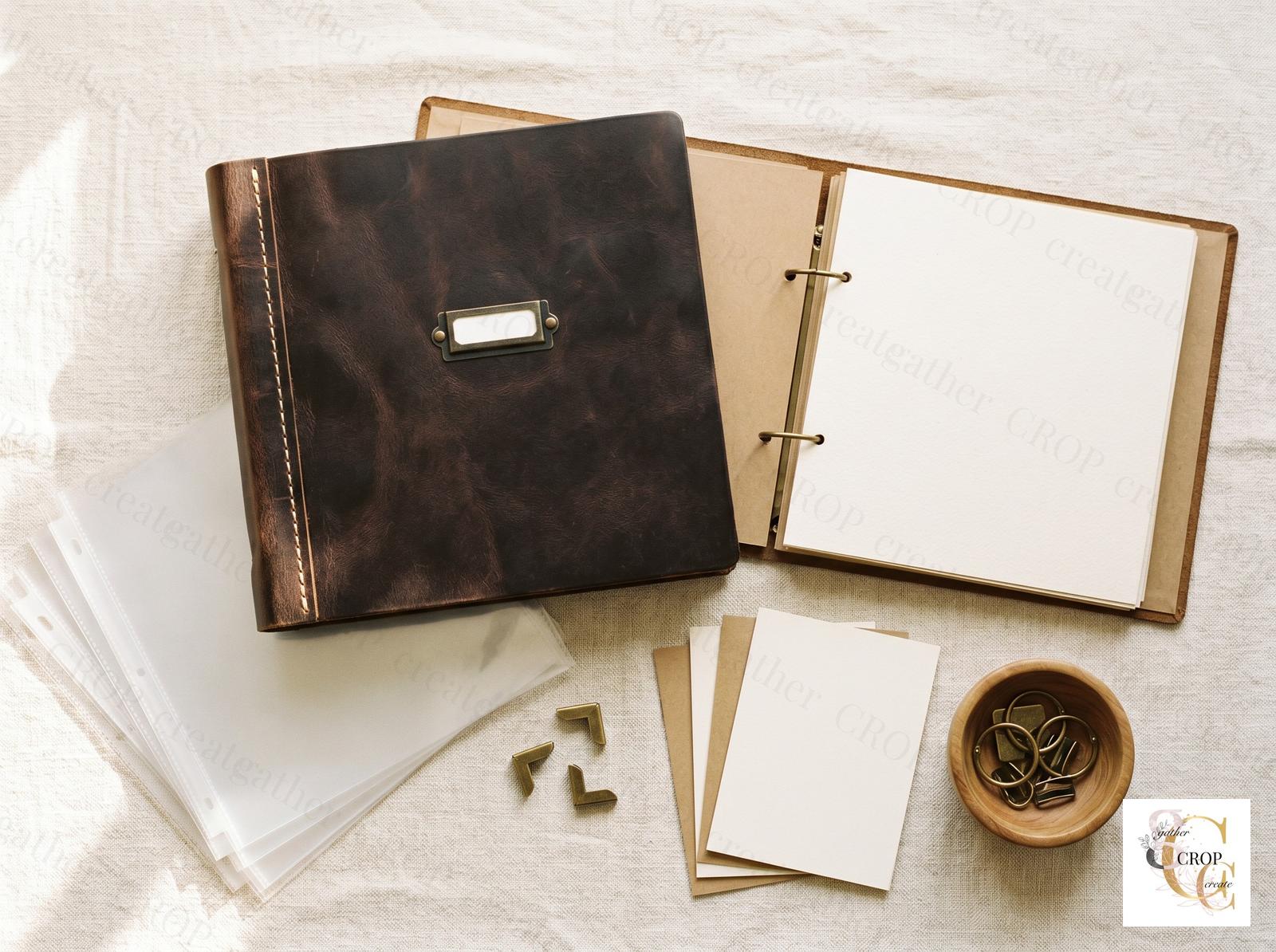 Scrapbook albums and accessories — binders, page protectors, and album supplies at Gather Crop Create Omaha