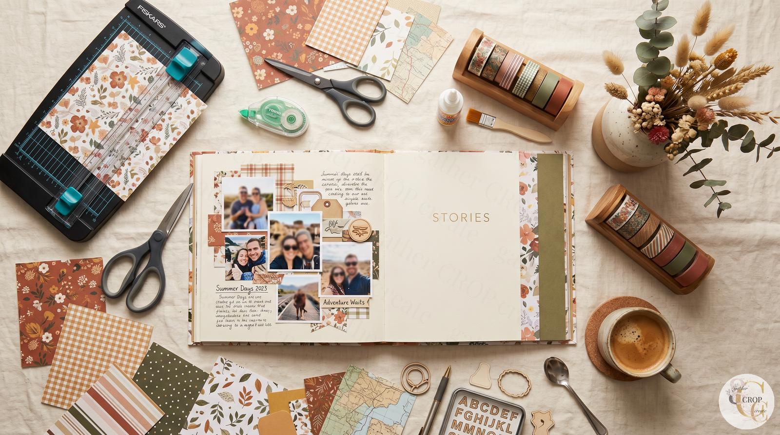 Scrapbooking crop nights and events in Omaha Nebraska — community crafting at Gather Crop Create